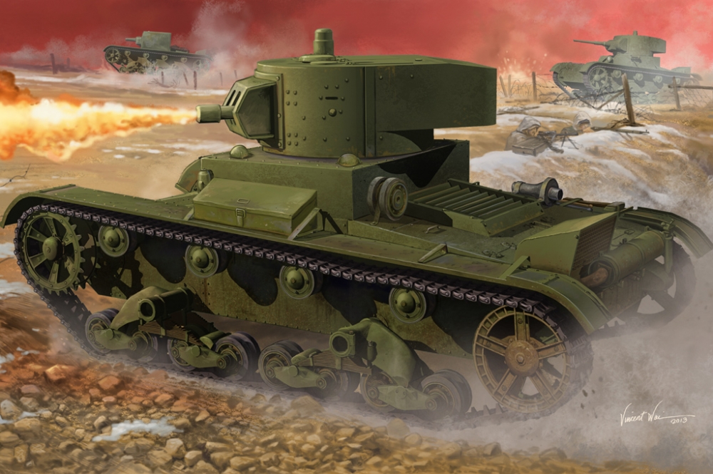 1:35 Сборная модель Танк Soviet OT-130 Flame Thrower Tank - 82498