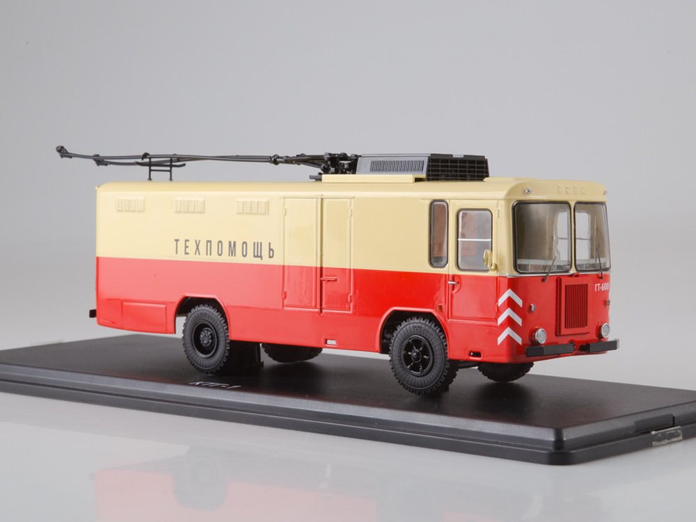 1:43 Грузовой троллейбус КТГ-1, красный / бежевый - SSM4050