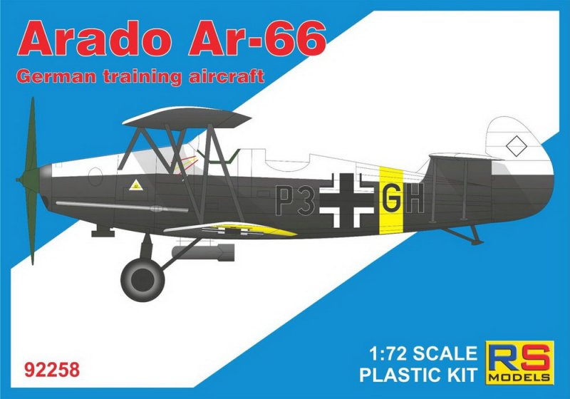 1:72 Сборная модель Arado Ar-66 - 92258