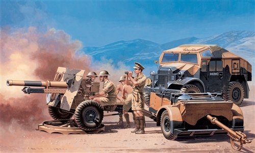 1:72 Сборная модель Артиллерийский тягач Morris Quad Tractor with 25 Pdr. gun - 7027