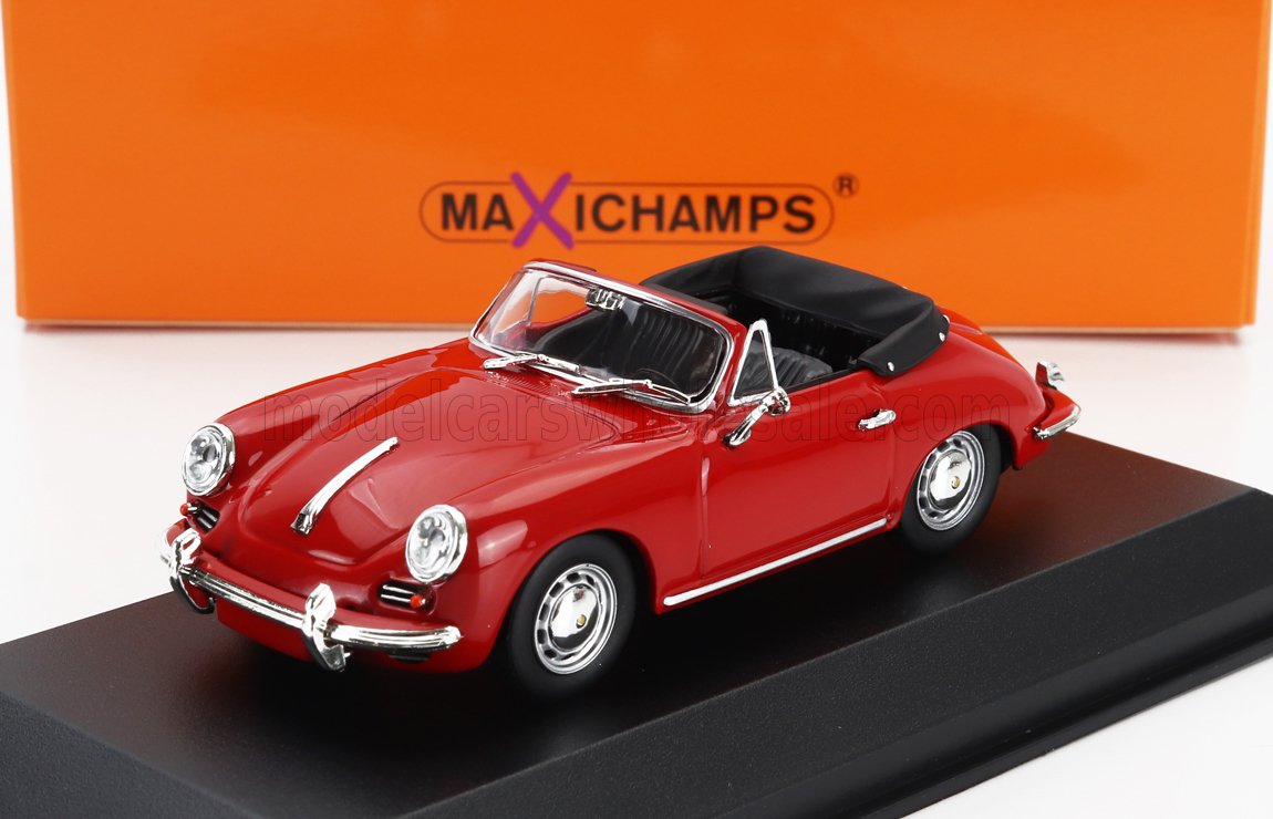 1:43 PORSCHE 356 C Cabriolet Open (1965), Red - 940062331
