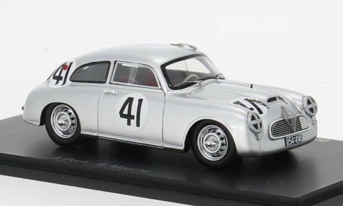1:43 BORGWARD Hansa 1500s №41 24h Le Mans (1953) Jacques Poch - Edmond Mouche, Silver - S2487