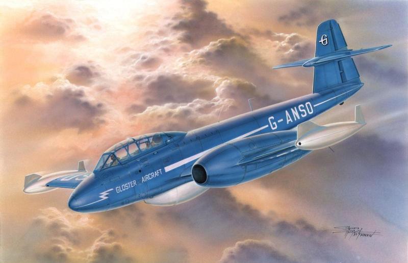 1:72 Сборная модель Gloster Meteor T Mk 7.5 'Large Tail Trainer' - SH72317-X1