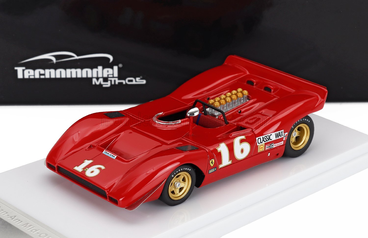 1:43 FERRARI 612 CAN-AM N 16 3rd MID-OHIO Chris Amon (1969), red - TM43-66C