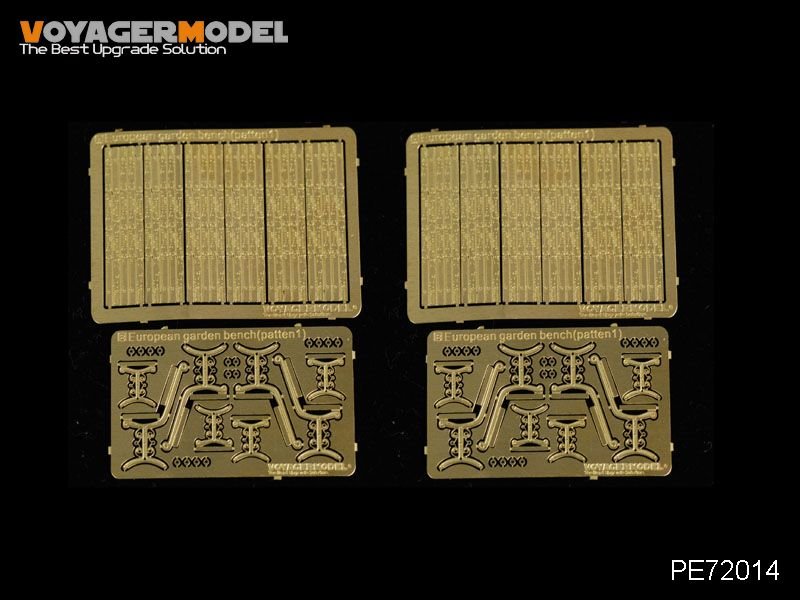 1:72 European Garden Bench (Pattern 1) (For All) - PE72014