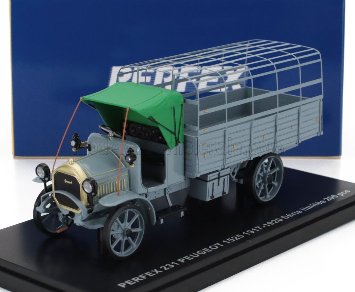 1:43 PEUGEOT 1525 Truck Cassonato 1917-1920, Grey - PE231