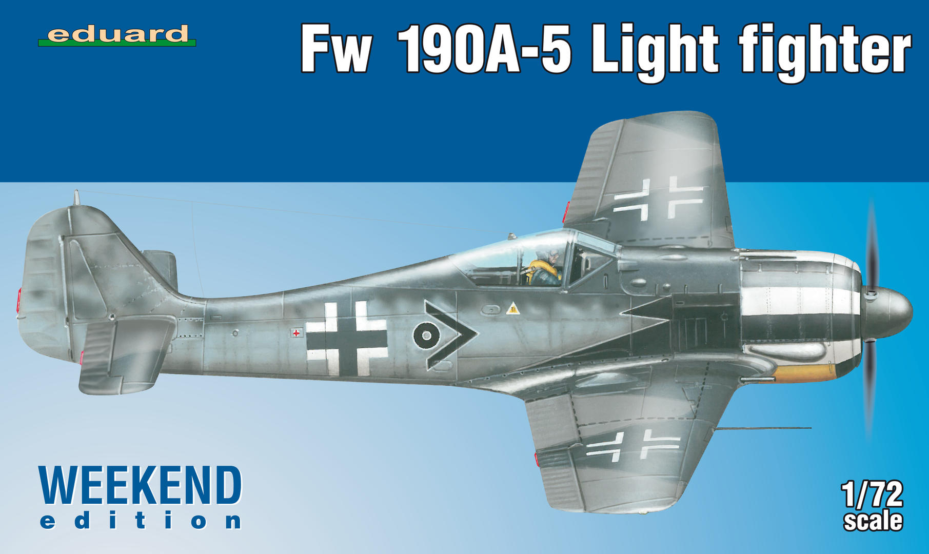 1:72 Сборная модель Fw 190A-5 Лёгкий Истребитель (2 пушки) - 7439