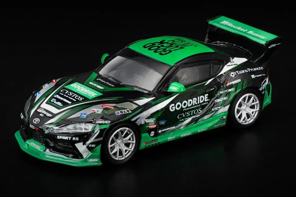 1:64 TOYOTA Pandem GR Supra *Goodride*, black/green - PR640456