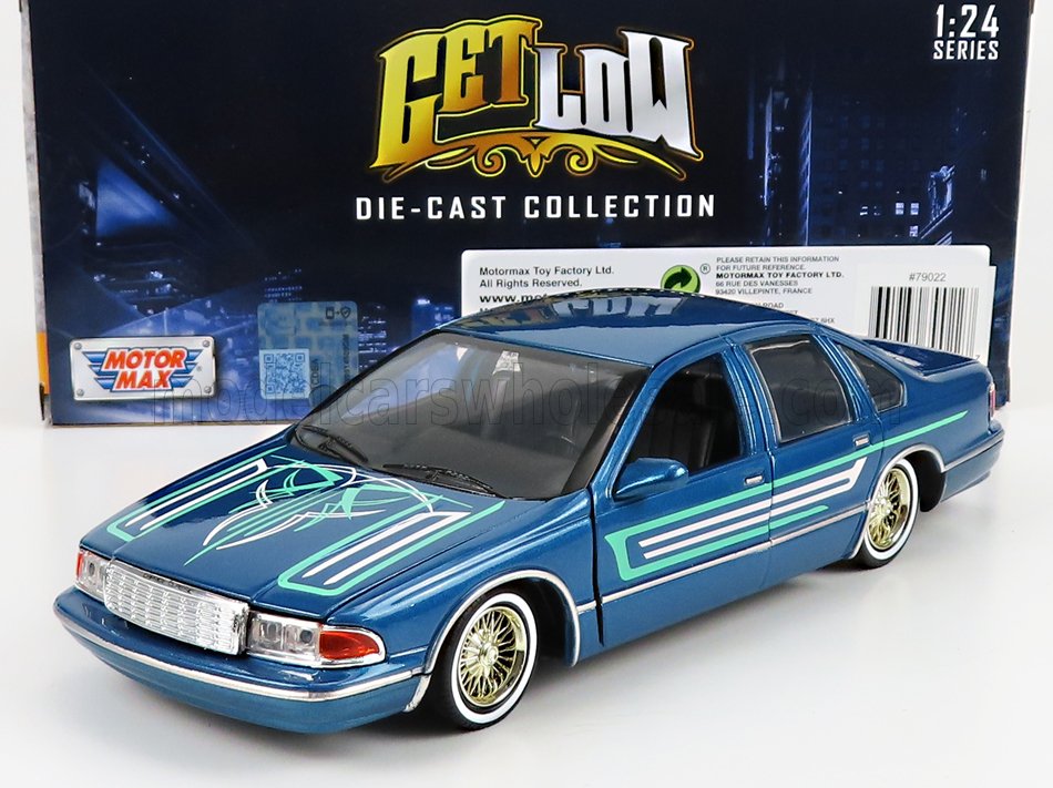 1:24 CHEVROLET Caprice Lowrider Custom (1993), Blue Green - 79022