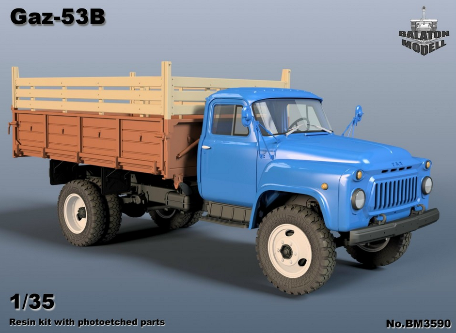 1:35 Сборная модель Советский грузовик Горький-53Б - BM3590