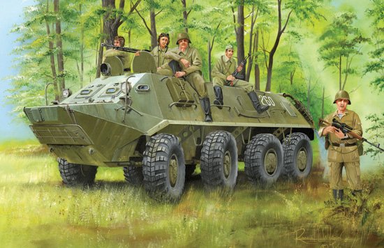 1:35 Сборная модель БТР-60ПА - 01543