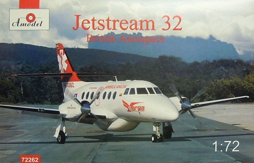 1:72 Сборная модель Британский пассажирский самолет British Aerospace Jetstream 32 - 72262