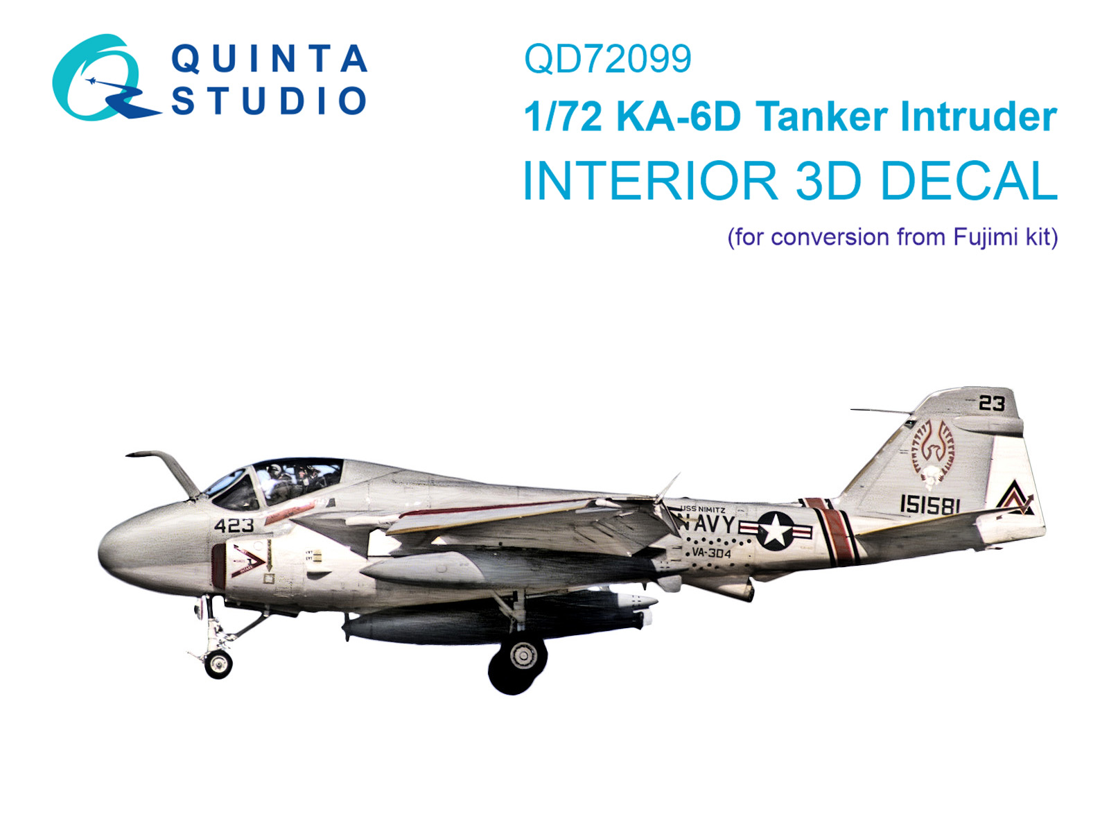 1:72 Декаль интерьера кабины KA-6D Tanker Intruder (Fujimi) - QD72099