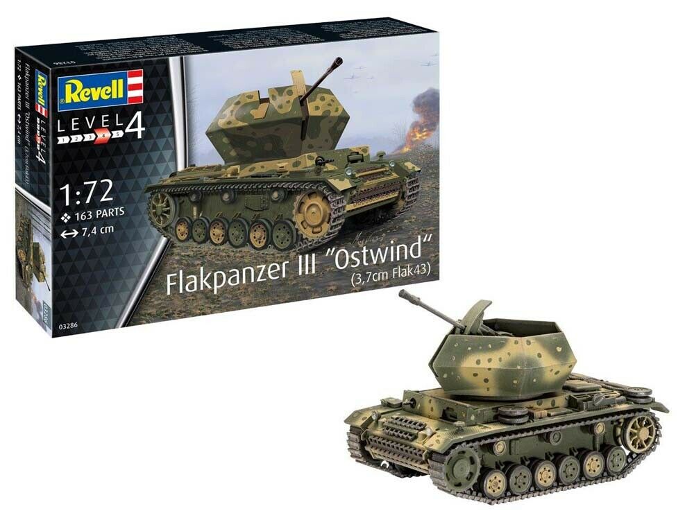 1:72 Сборная модель Самоходная артиллерийская установка Flakpanzer III - 03286