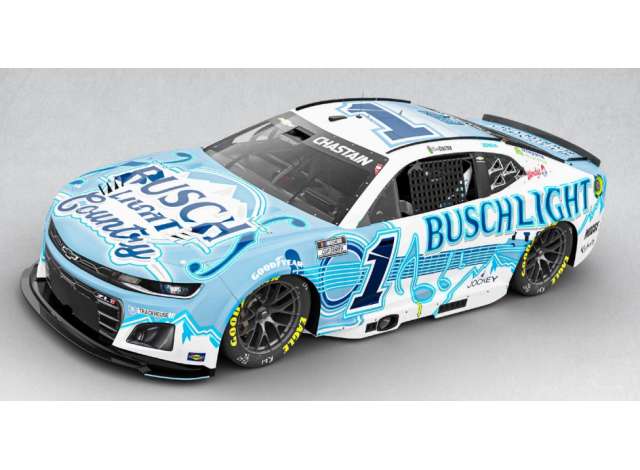 1:64 Chevrolet #1 Ross Chastain *Busch Light Country* white/blue 2025 - CX12565BLCRZ