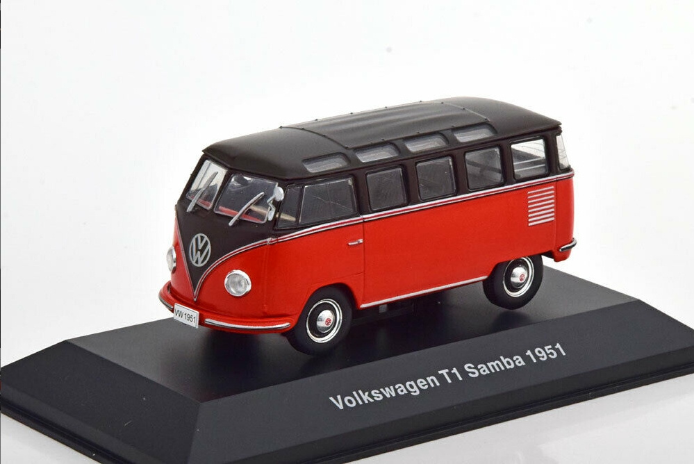 1:43 VOLKSWAGEN T1 Samba, red / black - VW-17