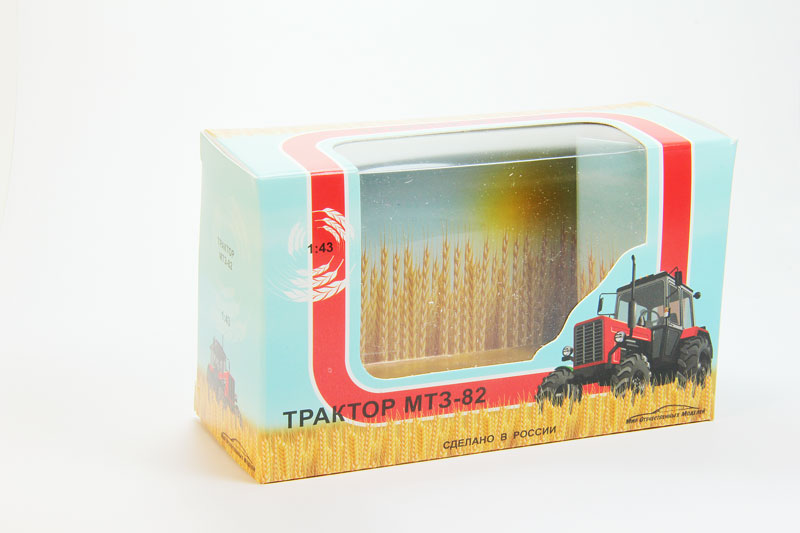 1:43 Коробка для моделей Трактор-МТЗ (130х50х80) - abox-мтз