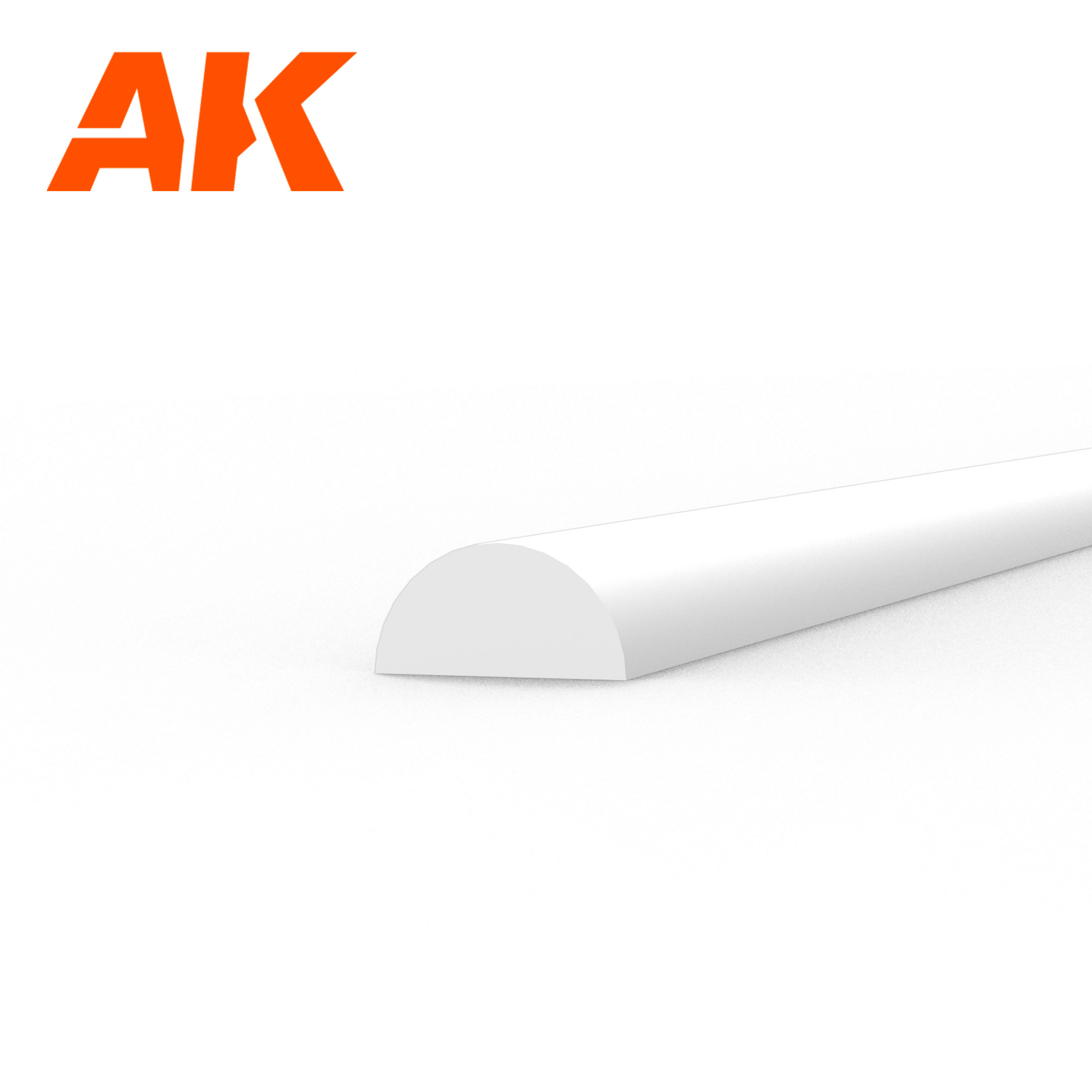 Half cane 2.00 x 350mm - STYRENE STRIP - AK6552