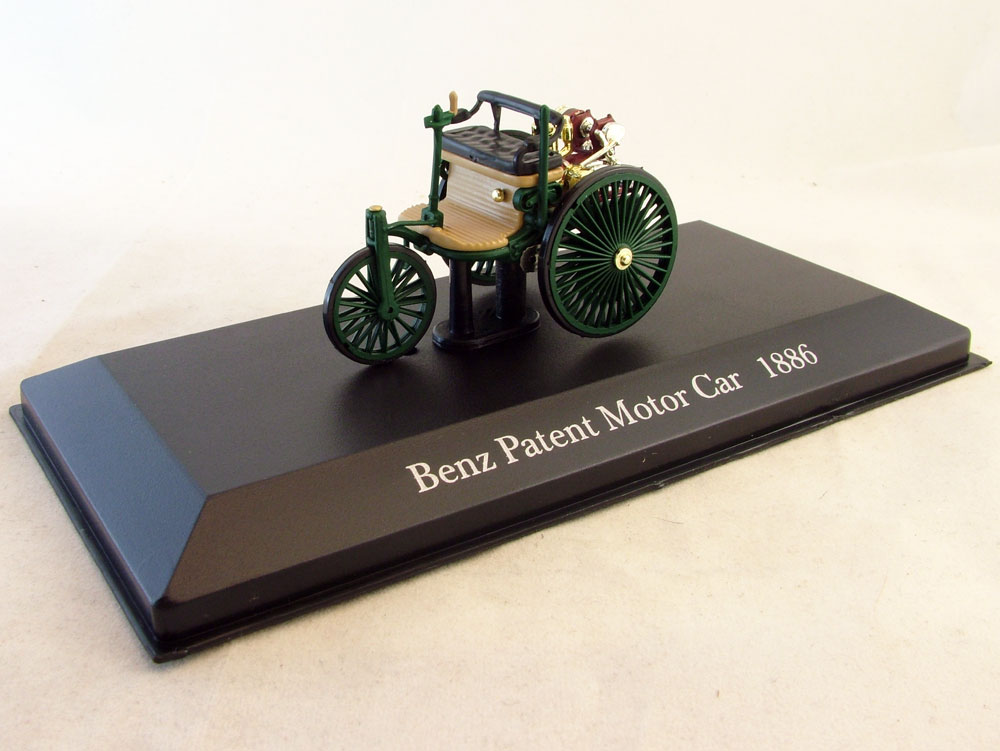 1:43 MERCEDES-BENZ Benz Patent Motor Car (1886), Mercedes-Benz Offizielle Modell-Sammlung 45, зеленый - MB045