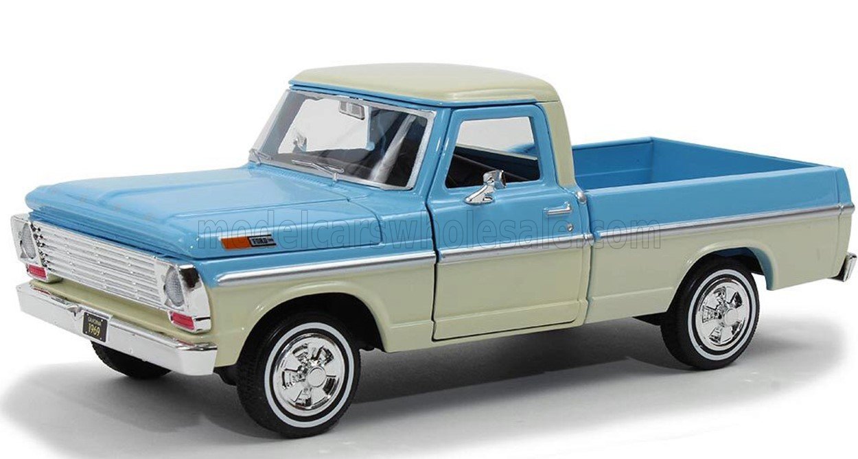 1:24 FORD F-100 Pick-up (1969), Light Blue Cream - 79315LB