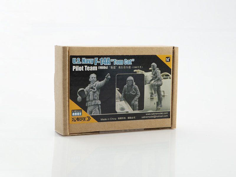 1:48 U.S.Navy F-14A'Tomcat' Pilot Team (1980s) - 4801