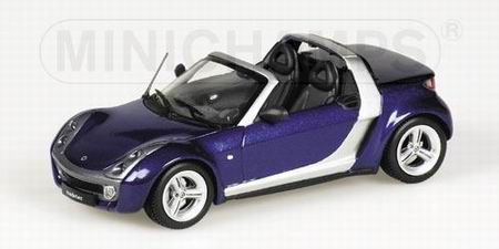 1:43 SMART Roadster Cabrio 2003, blue metallic - 400032130-X1
