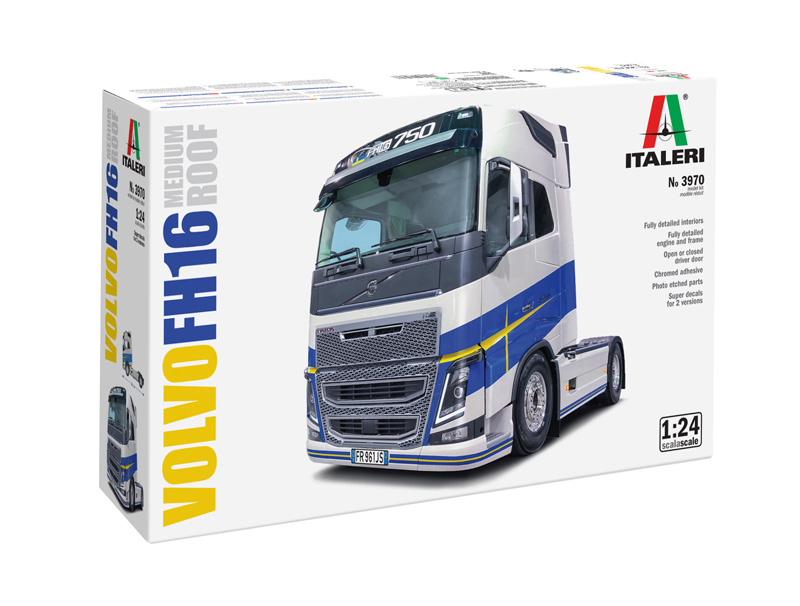 1:24 Сборная модель VOLVO Fh16 750 Tractor Truck 2-assi 2021 - 3970