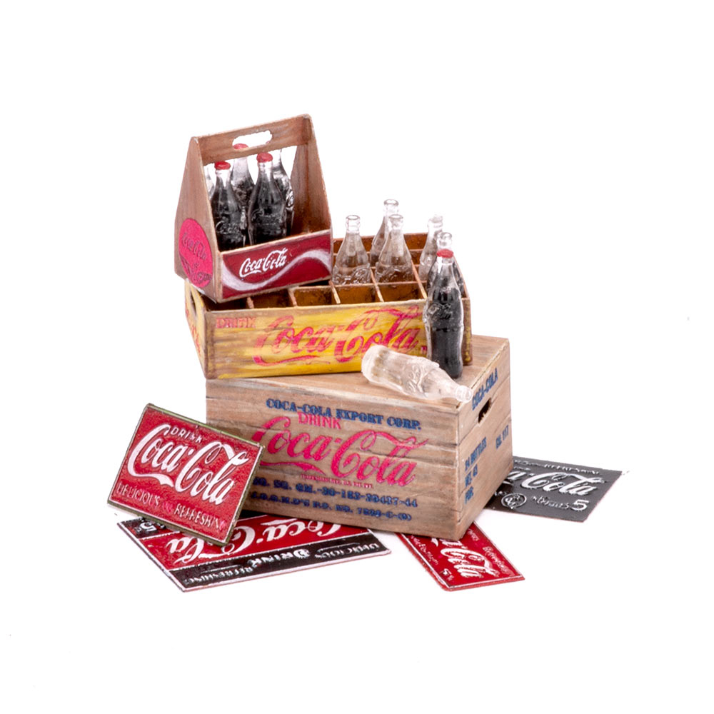 1:24 Фототравление Coca-Cola в бутылках, 1916-1957,  размер L - S-239.1