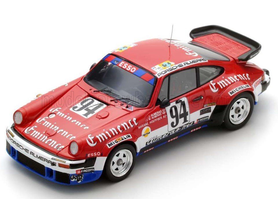 1:18 PORSCHE 911 934 3.3l Turbo Team Equipe Almeras Freres №94 24h Le Mans Jacques Almeras - Jean Marie Almeras - Marianne Hoepfner(1980), Red White Blue - 18S867