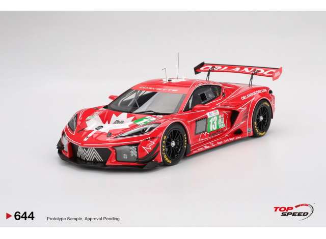 1:18 Chevrolet Corvette GT3 R #13 AWA Racing Le Mans 24 hrs, red 2025 - TS0644
