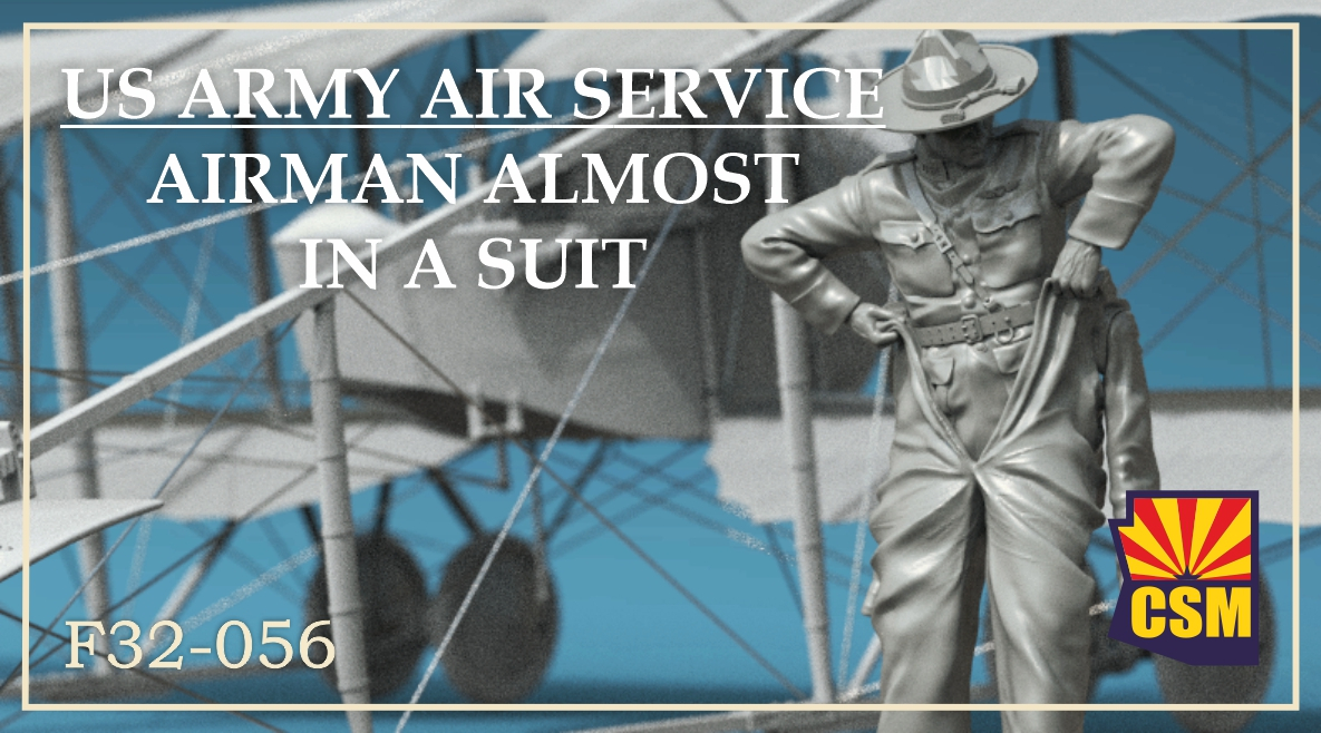 1:32 Сборная модель летчик военно-воздушной службы армии США почти в костюме - F32-056