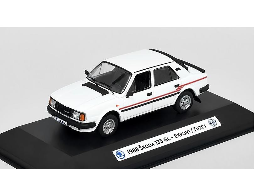 1:43 SKODA 135 GL  Export / Tuzex (1988), white - 43-25
