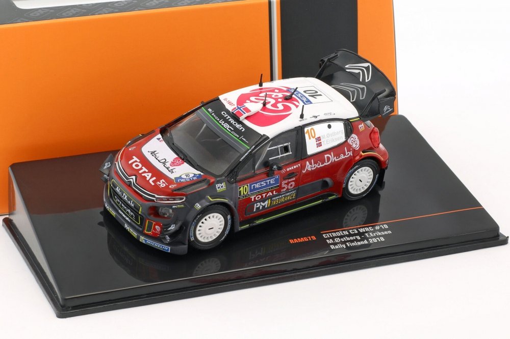 1:43 CITROEN C3 WRC #10 M.Ostberg/T.Eriksen Rally Finnland 2018 - RAM679