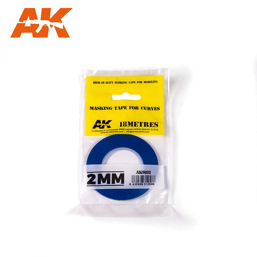 Blue masking Tape for curves 2mm - AK9182