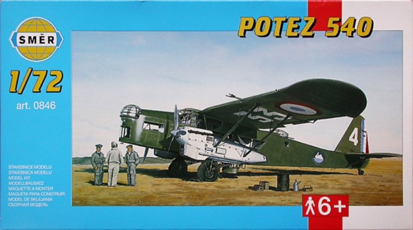 1:72 Сборная модель Самолёт  Potez 540 - 0846