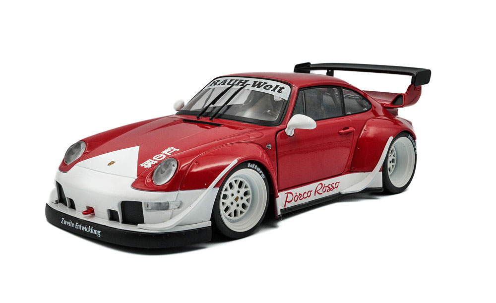 1:18 PORSCHE 911 (993) RWB Rauh-Welt Porco Rosso (2020), red white - S1808505