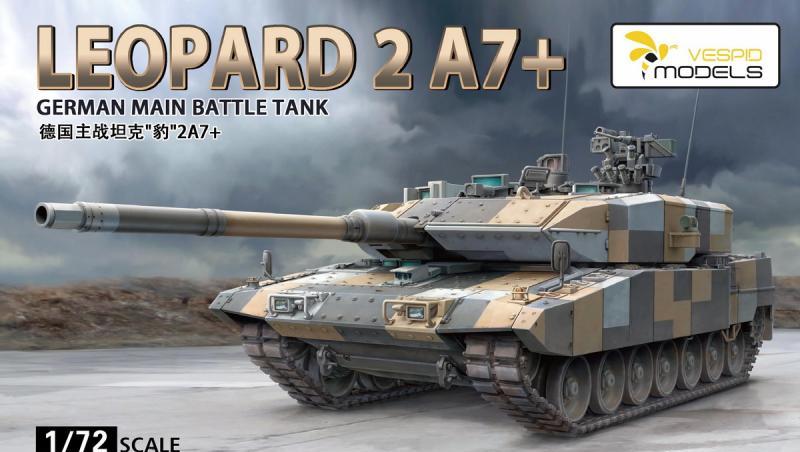 1:72 Сборная модель German MBT Leopard 2 A7+ - VS720015