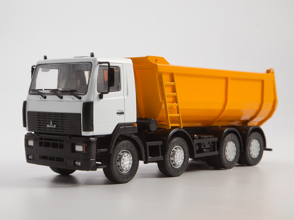 1:43 Минский-6516 самосвал 8x4, серый / оранжевый - 101364.бо