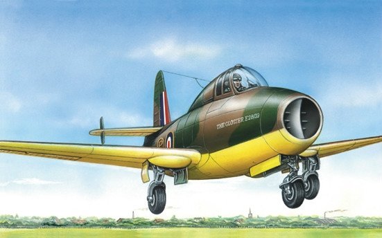 1:72 Сборная модель Реактивный самолет Е 28/39 Пионер - 72259