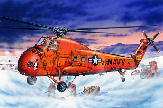 1:48 Сборная модель Американский вертолет Sykorsky UH-34D Sheahorse - 02886