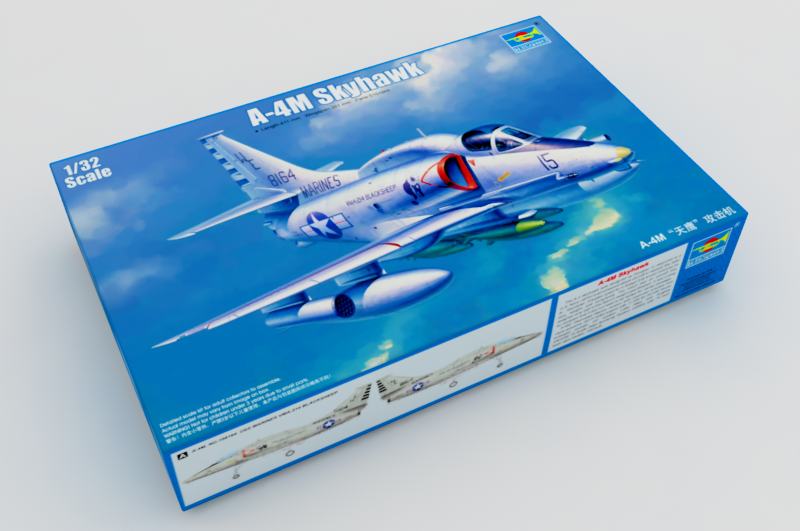 1:32 Сборная модель Американский легкий палубный штурмовик  Douglas A-4M Skyhawk - 02268