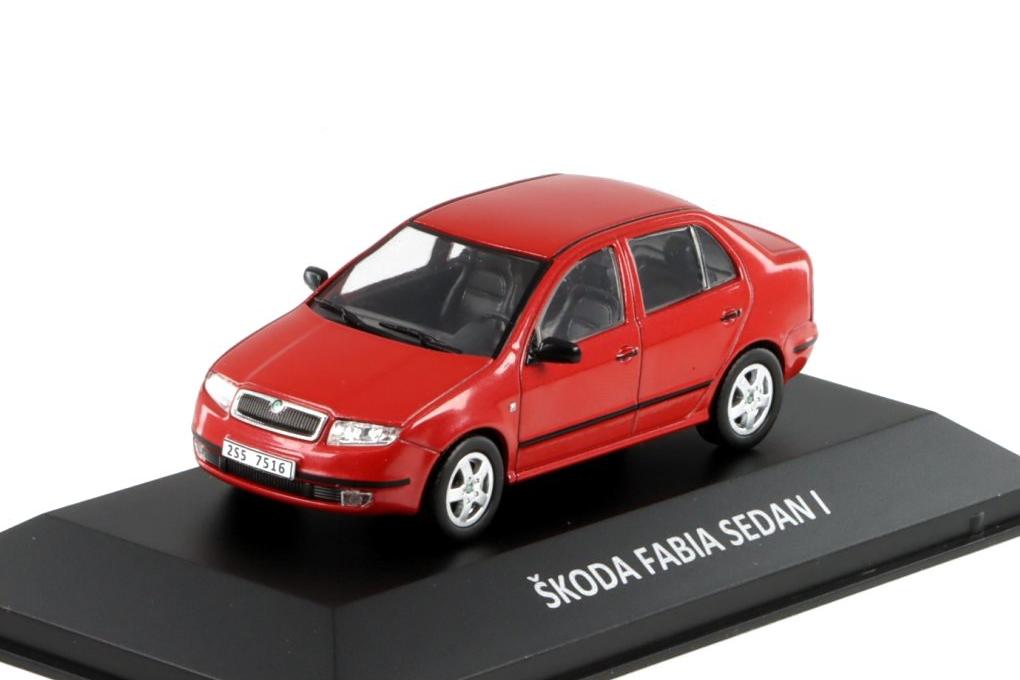 1:43 SKODA Fabia Sedan I (2004), red - DEKALEJDOSKOP122