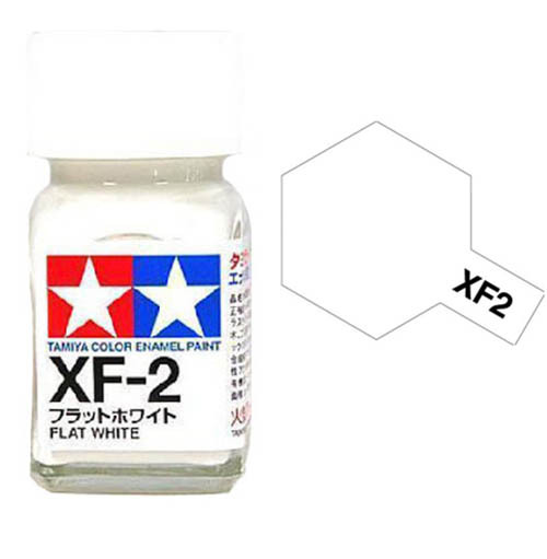 Краска эмалевая белый матовый XF-2 Flat White,10мл. - 80302
