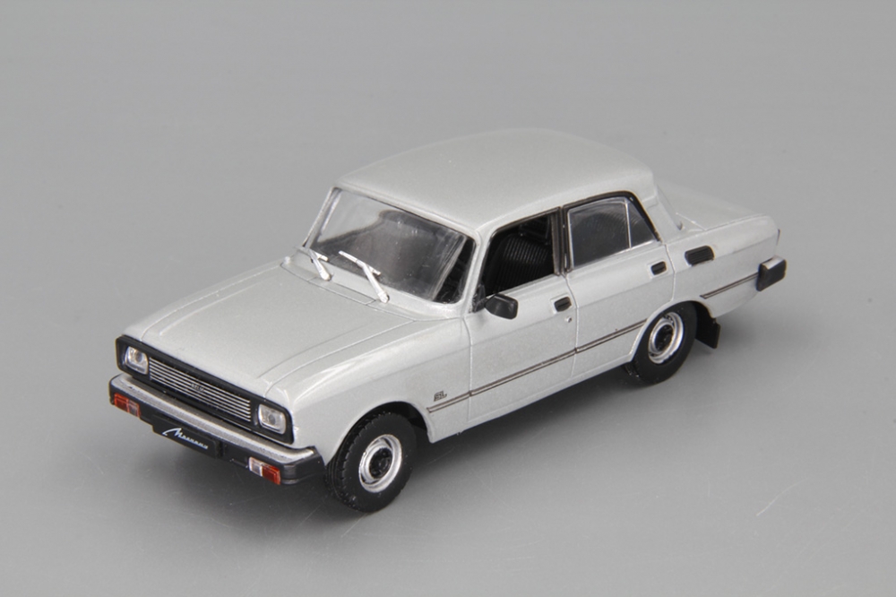 1:43 МОСКВИЧ 2140SL, Автолегенды СССР 67, серебристый металлик - AL067