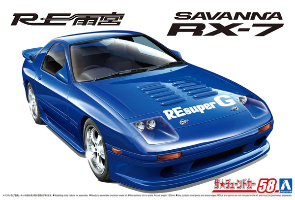 1:24 Сборная модель RE AMEMIYA FC3S RX-7 89 (MAZDA) - 06207