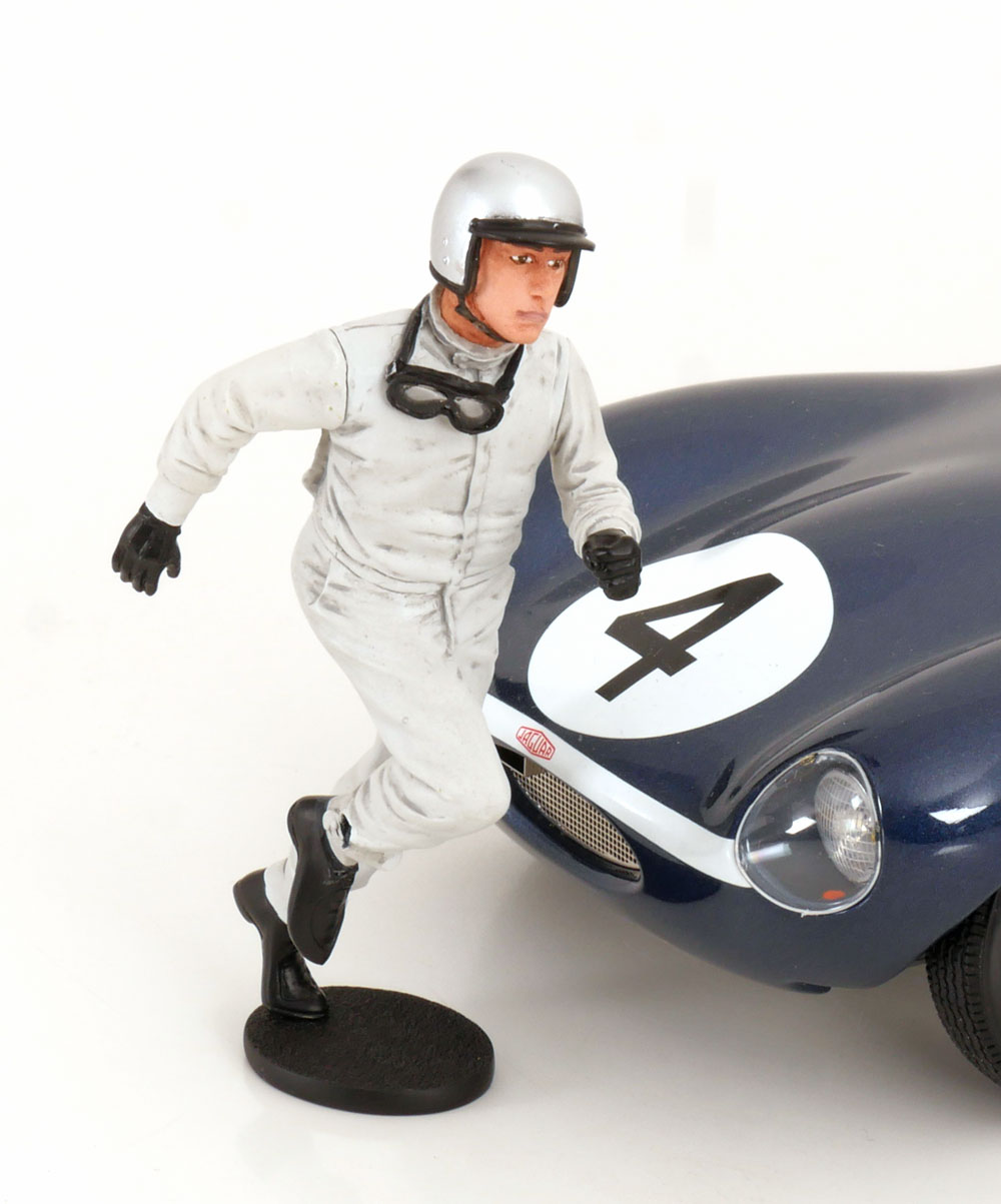 1:18 FIGUR Le Mans Start helmet silver only figure  Car Not included in the price - FLM118053-D2