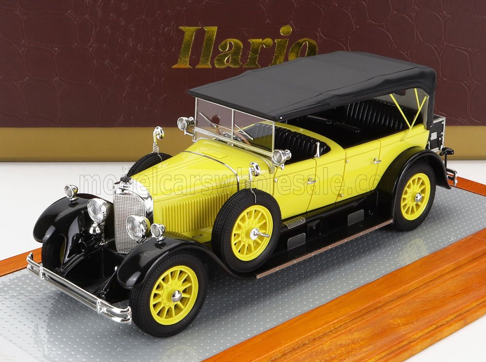 1:43 MERCEDES-BENZ 15/70/100 Ps Typ 400 Tourenwagen Cabriolet Closed (1924), yellow black - IL43169
