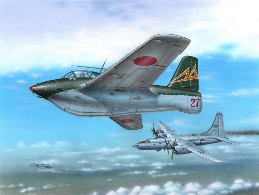 1:72 Сборная модель Самолет Messerschmitt Me 163C 'What-If War' - SH72263