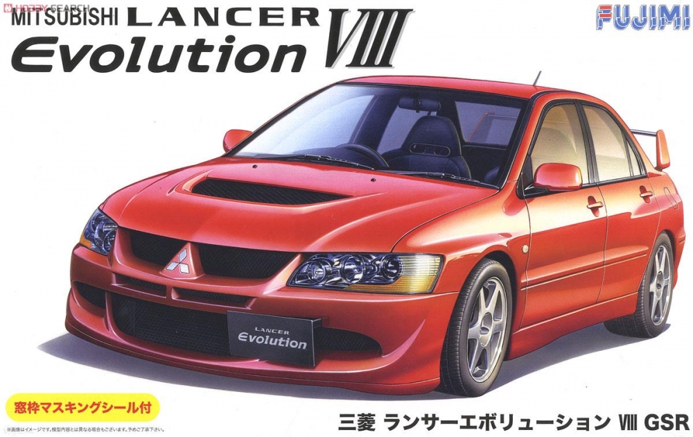 1:24 Сборная модель MITSUBISHI Lancer Evolution VIII GSR - 03924