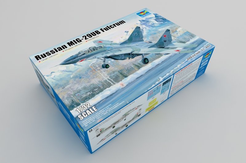 1:32 Сборная модель Советский учебно-боевой истребитель МиГ-29УБ - 03226
